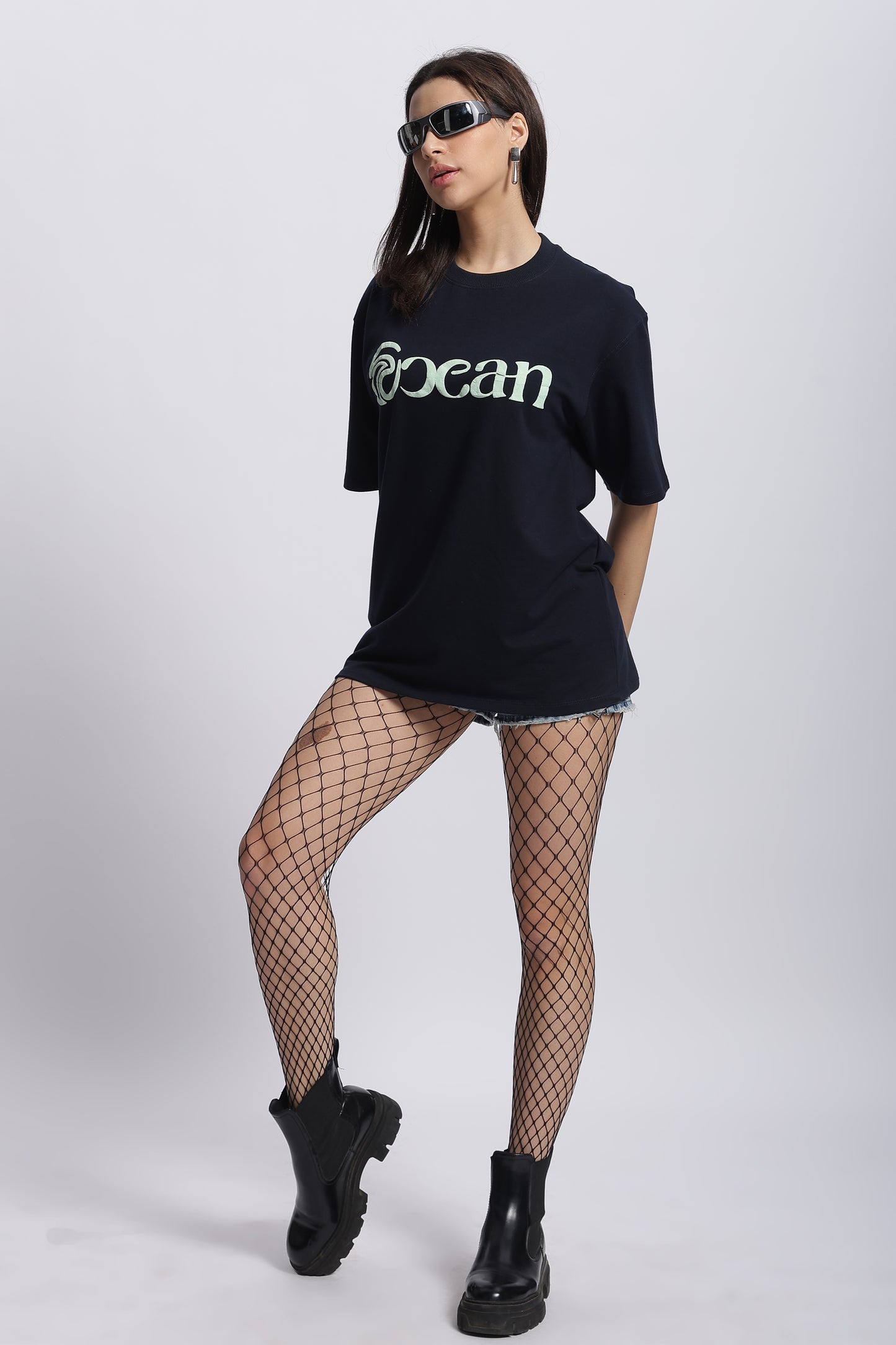 Ocean Dress Female-Ocean Attire Oversized Tshirts