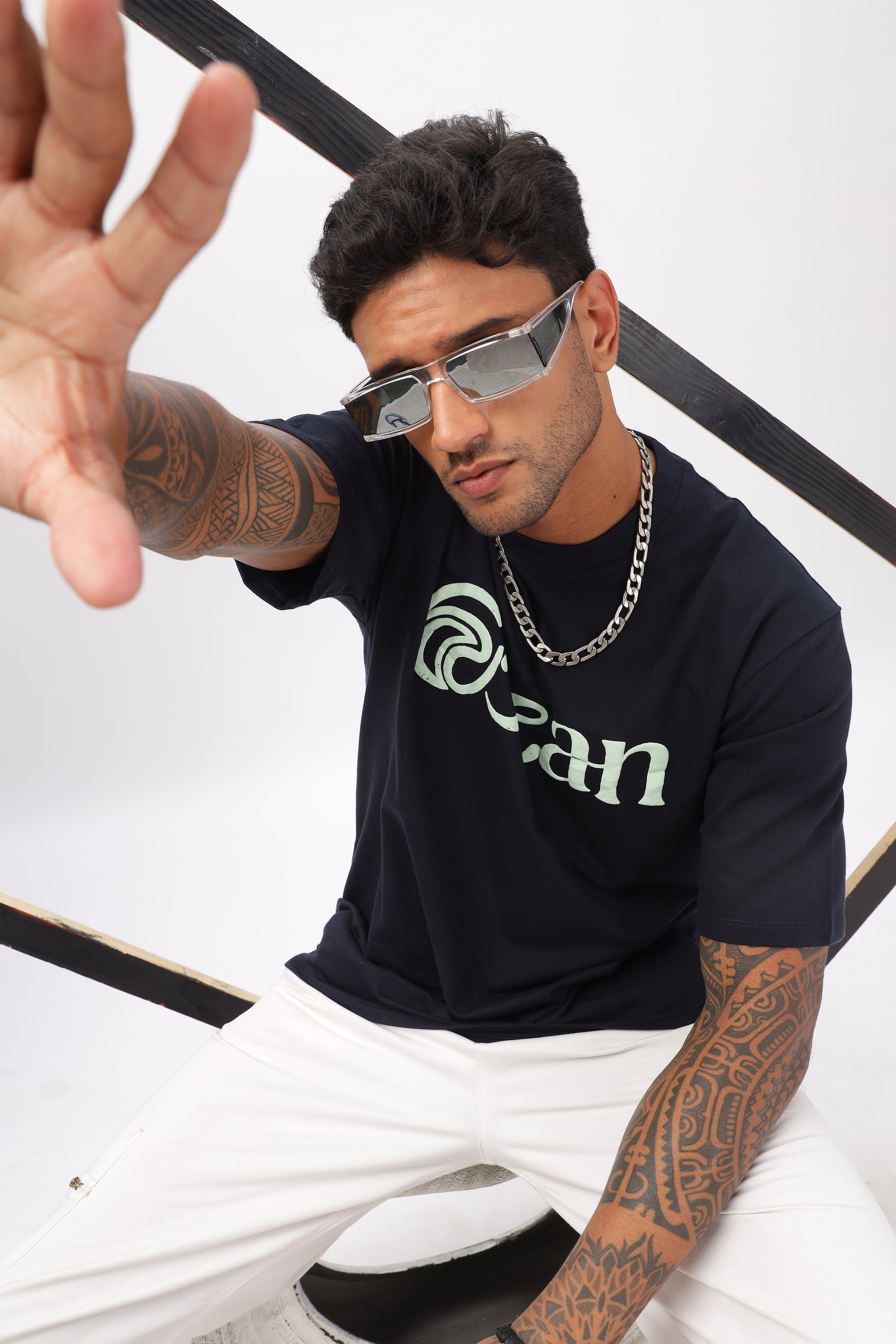 Ocean Dress Men-Ocean Attire Oversized Tshirts